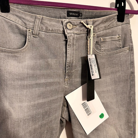 ✨ Siviglia Made in Italy Slim Fit Jeans | Size 32 | Grey Wash | NWT - Picture 5 of 6